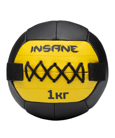 Медбол IN24-WB200, 1 кг, желтый