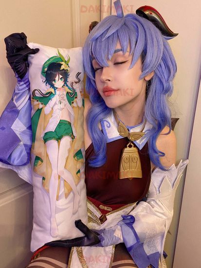 Мини дакимакура Венти из Геншин Импакт | Genshin Impact арт. M0785, 60х20 см