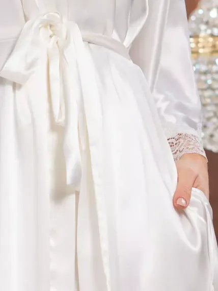 Халат шелковый MIA-Amore ИЗАБЕЛЛА 3189 кремовый