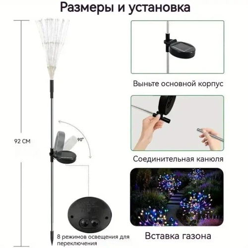 Уличный светильник, 1.2W, количество ламп:300шт, Пластик
