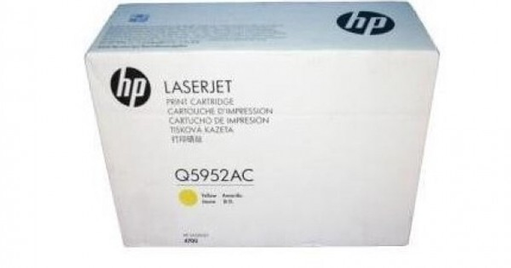 Оригинальный картридж hp Q5952A № 643A жёлтый (Q5952AC)