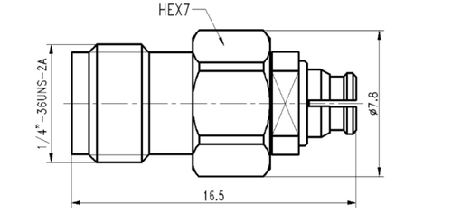 LT-SMAF-SMPF-18G, Коаксиальный переходник SMA-SMP, 18 ГГЦ