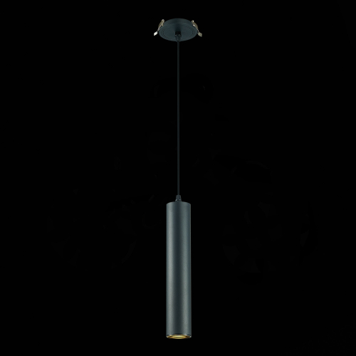 ST151.408.01 Встраиваемый подвесной светильник Черный GU10 1*50W  IP20 D54xH290 220V Без ламп