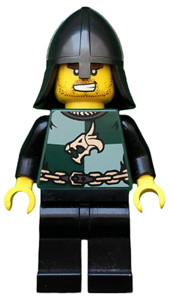 Минифигурка LEGO cas439 Рыцарь Зеленого дракона