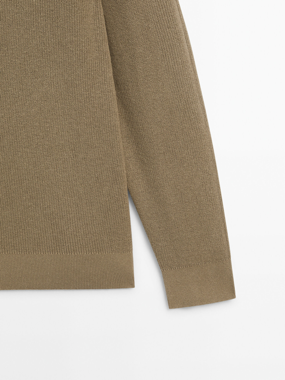 Massimo Dutti | Crew neck sweater with linen and cotton