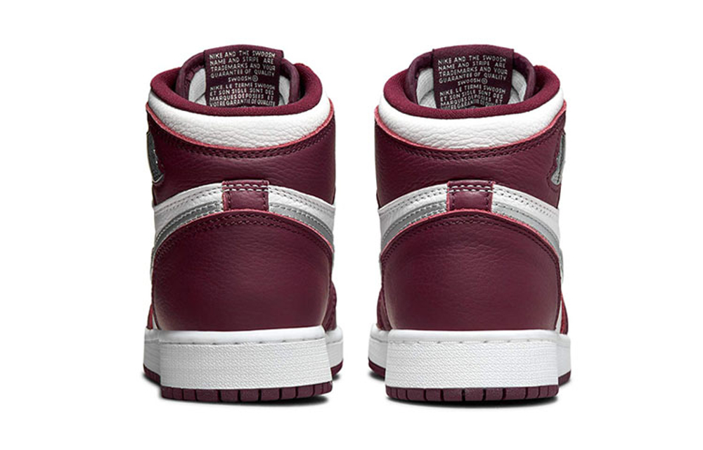 Jordan Air Jordan 1 Retro High OG 'Bordeaux' Comfortable Versatile Leather High top Basketball Shoes Burgundy Unisex