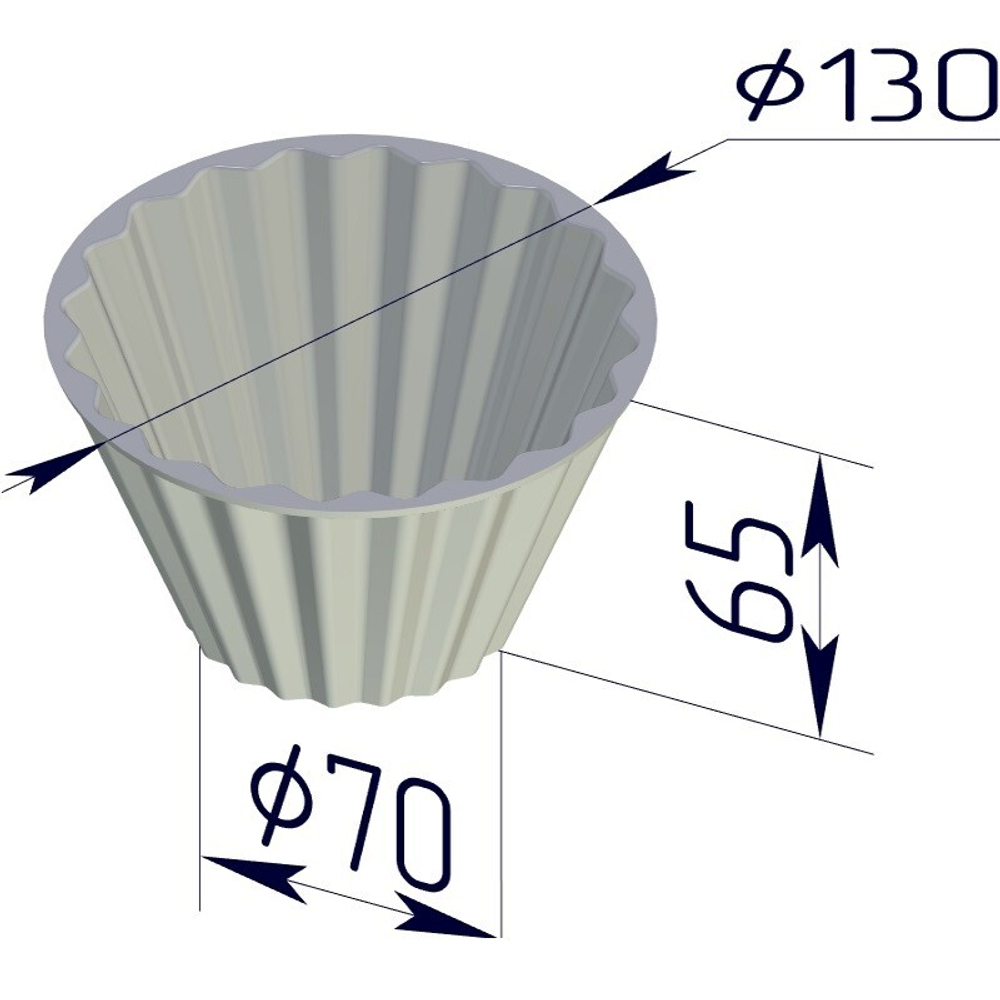 Кексница 130х65 мм