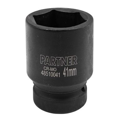 Головка ударная глубокая, 41мм (6гр) 1'' Partner PA-48510041