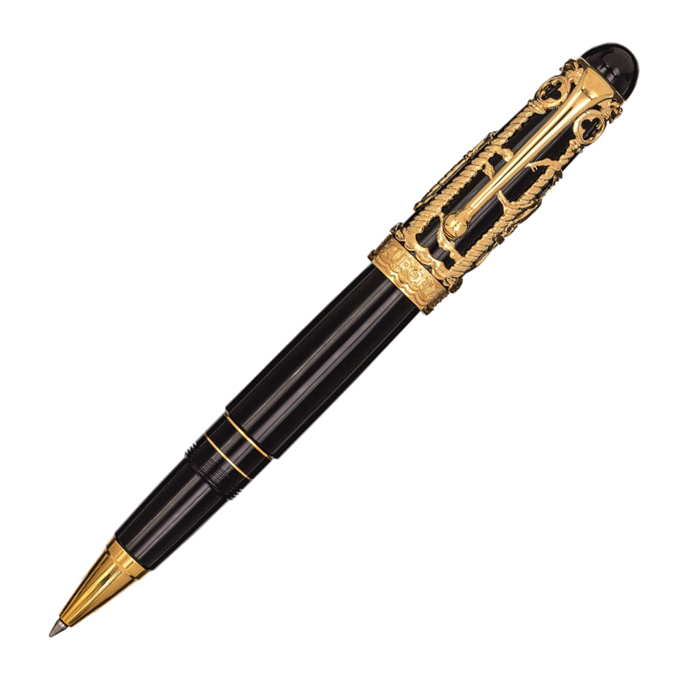 Ручка Роллер Aurora Venezia black GT, в подарочной коробке