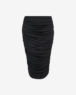 Юбка миди из трикотажа