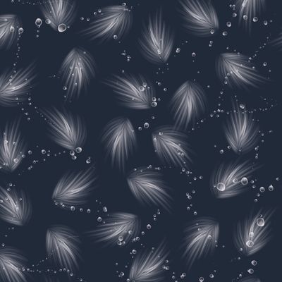 перья в воде