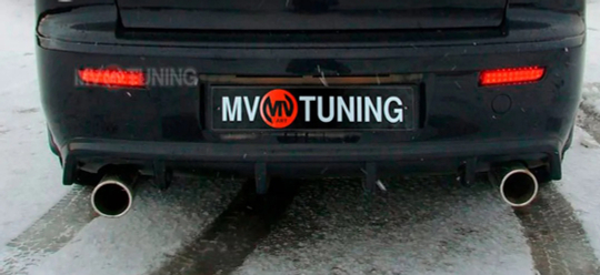 Накладка на задний бампер в стиле EVO