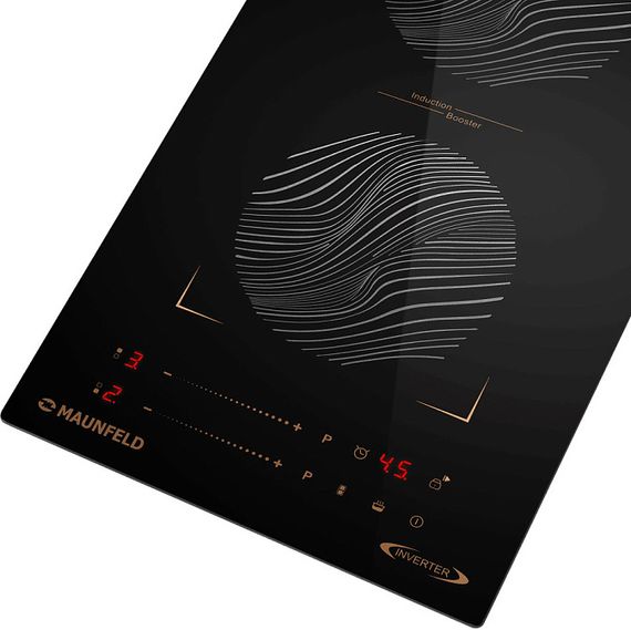 Индукционная стеклокерамич. панель MAUNFELD CVI292S2BBKF Inverter