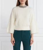 Хлопковый свитер Liu Jo - белый(CF3071 MA97L)