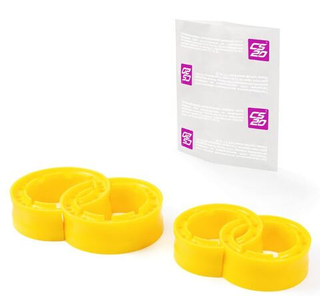 Автобаффер ВАЗ 2101 d120-140мм,2108 d100-120мм полиуретан ЖЕЛТЫЙ, перед-задн (кт4ш) CS20 21194 пакет