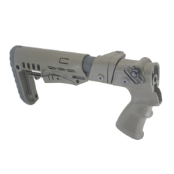 Пластиковый приклад МР-155, МР-135, DLG Tactical. Черный