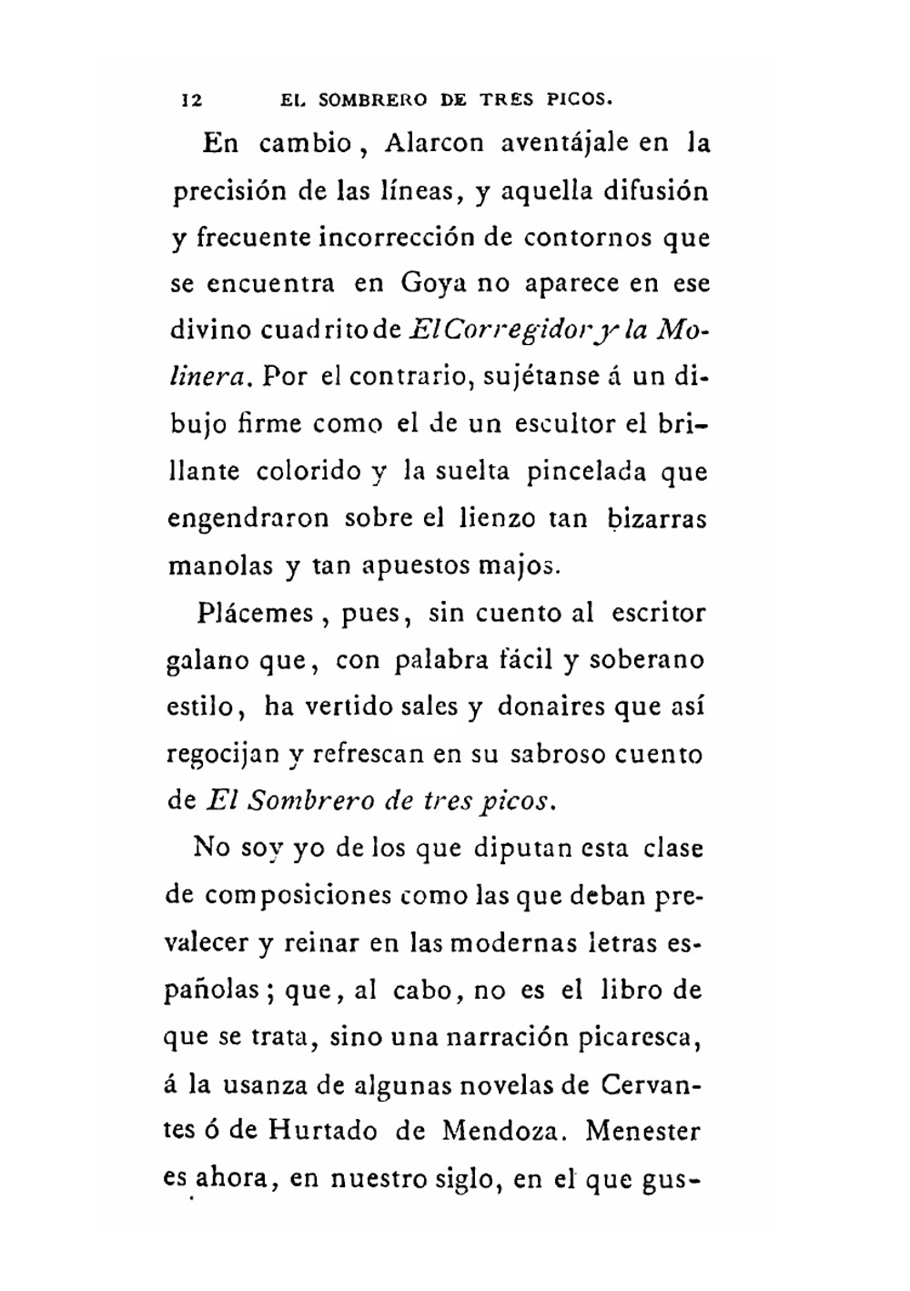 El sombrero de tres picos | Pedro A. de Alarcón