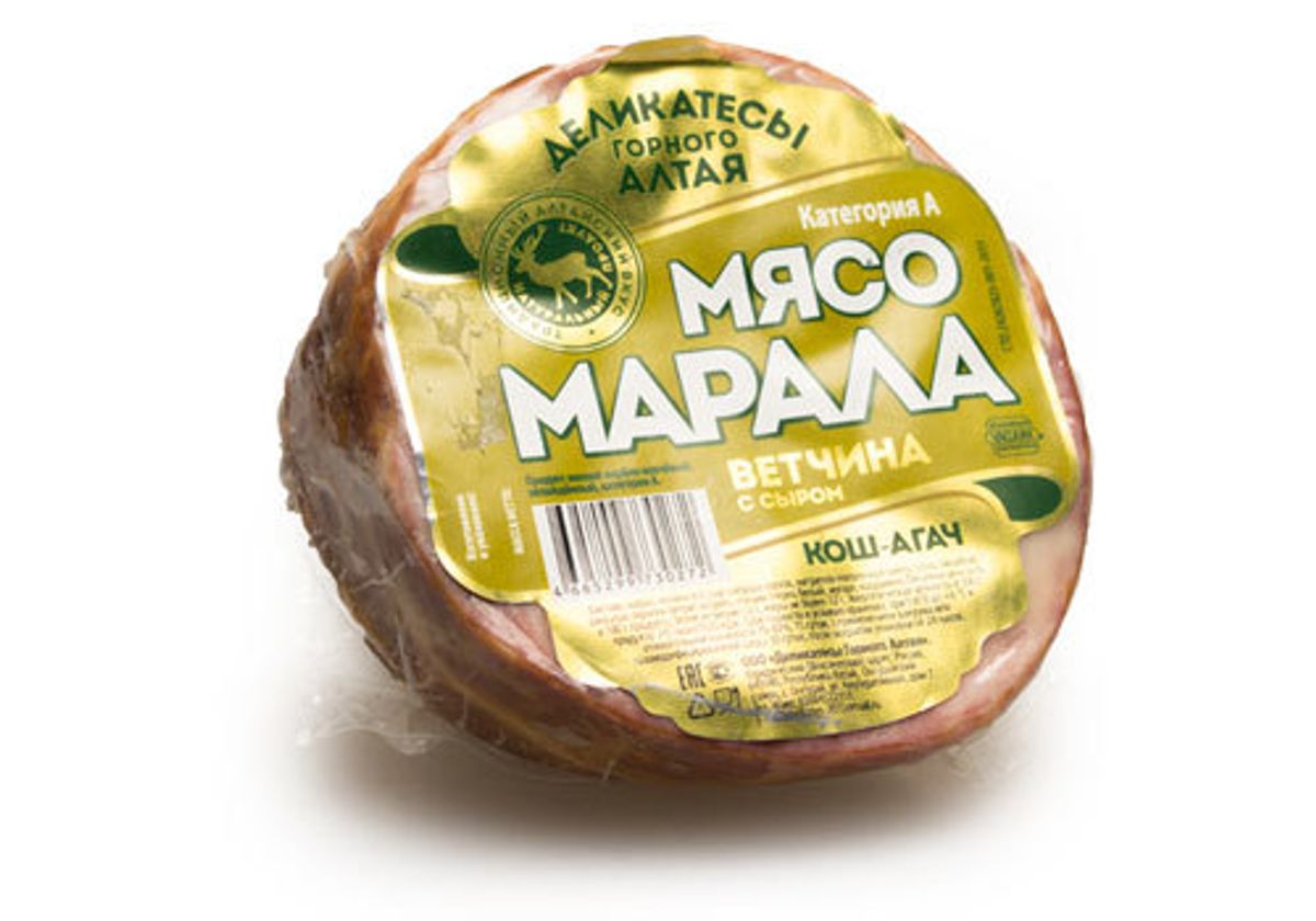 Ветчина «Кош-Агач» с сыром из мяса марала~300г