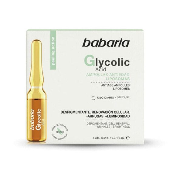 Ампулы Babaria гликолевой кислой (5 x 2 ml)