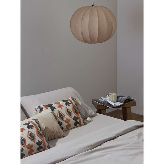 Простыня изо льна и хлопка серо-бежевого цвета из коллекции essential, 240х270 см