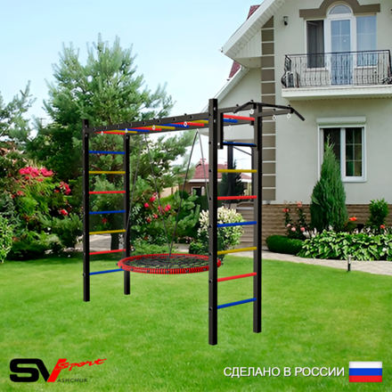 Уличная шведская стенка Sv Sport рукоход У521 (Турник/Гнездо 80см)