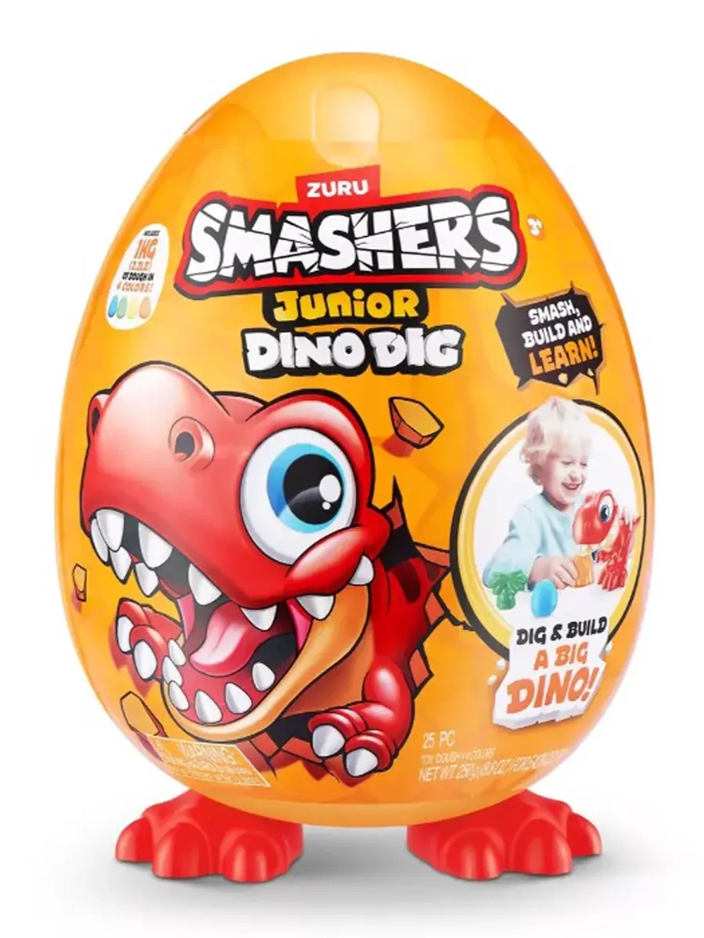 Игрушка фигурка сюрприз яйцо Zuru Smashers Junior Dino DIG