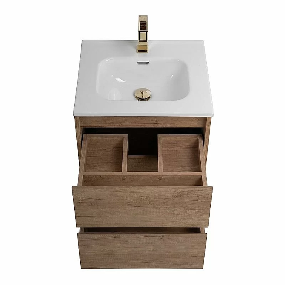 Тумба с раковиной BelBagno KRAFT-500-2C-SO-RNN Rovere Nebrasca Nature