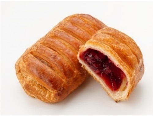 Слоеное изделие "Бриошь с вишневым конфитюром" 0,090 кг (20 шт/упак)