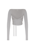 grey cardigan