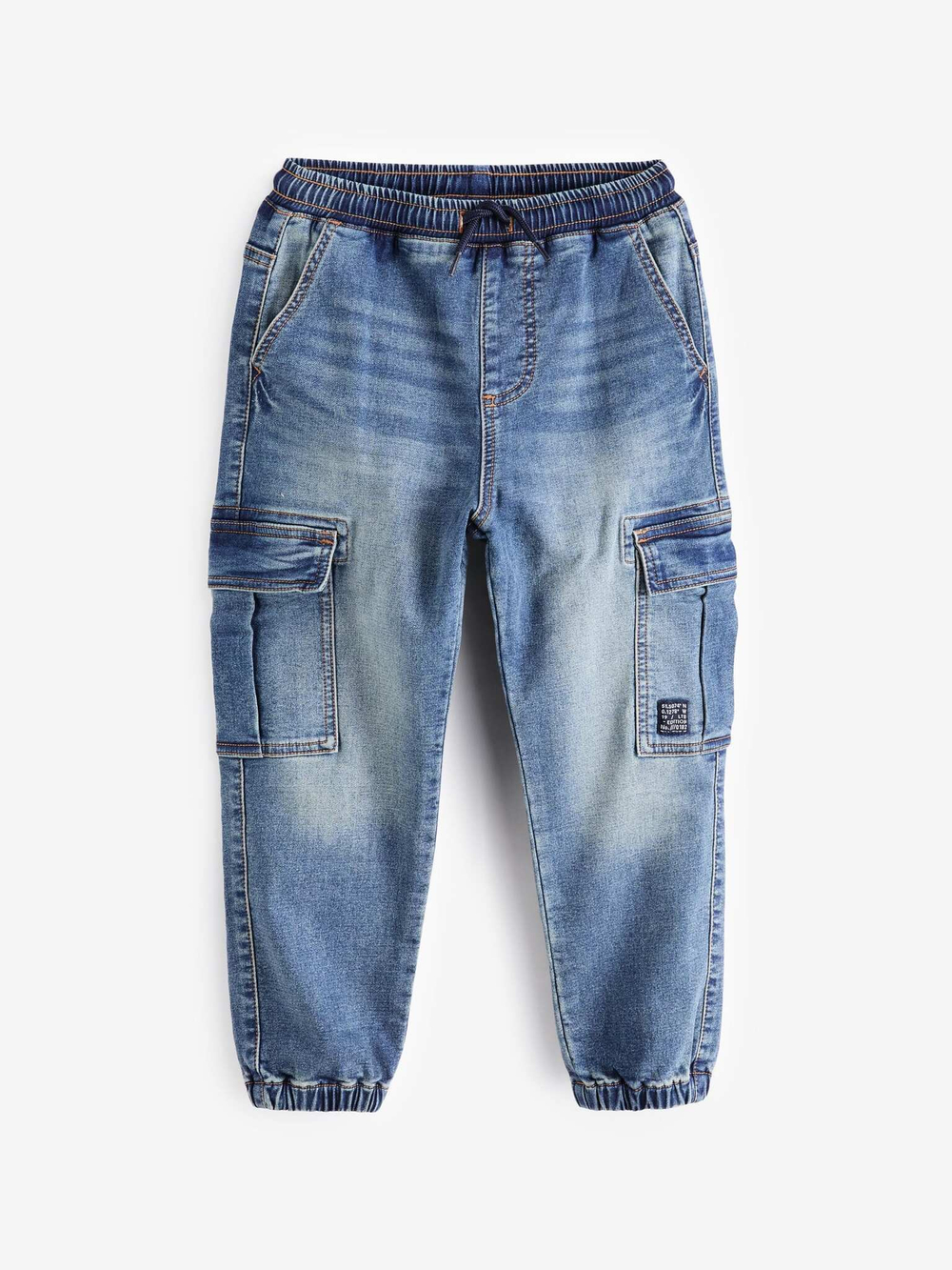 Джинсы карго для мальчика Next 186-200, Синий