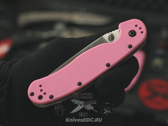 Складной нож Ontario RAT 1 Folder ONT/8865 c клинком из стали AUS-8A, рукоять GRN