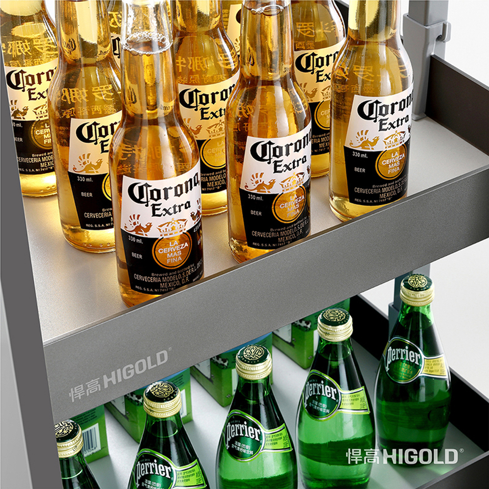 Выдвижной высокий блок для хранения - SHEARER STYLE, 350x500x(1259-1659) мм, 4 уровня