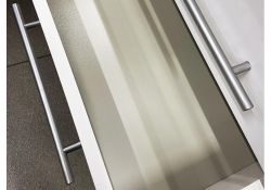 Компьютерный стол КСТ-109 правый белый