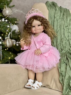 Кукла Реборн виниловая 55см в пакете (FA-826)