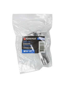 Головка-бита SPLINE с отверстием M16 (L-60мм)1/2'' Forsage F-24806016B