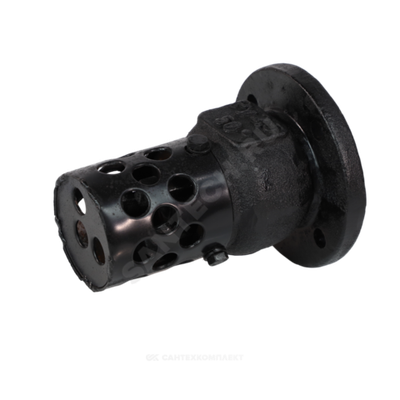 Клапан обратный чугун осевой 16ч42р Ду 150 Ру2,5 Тмакс=50 оС фл с приемной сеткой диск чугун Луидор