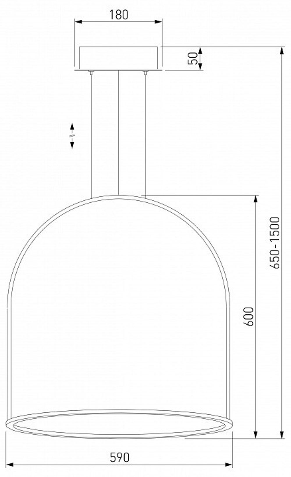 Подвесной светильник Eurosvet Over 90323/1 латунь