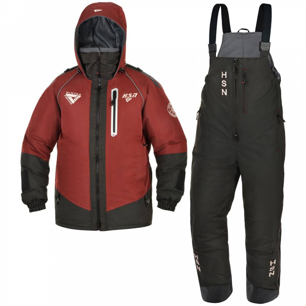 Костюм-поплавок мужской зимний "Rescuer II comfort" -40, hardguard, махагон, ХСН