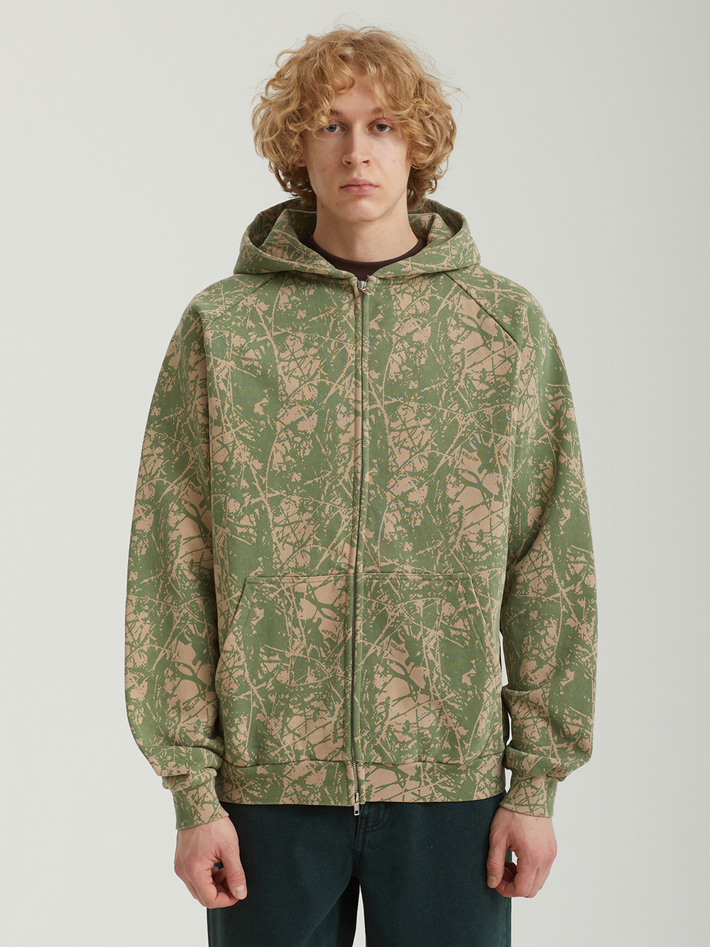 Мужская Толстовка Woods Camo Zip-thru