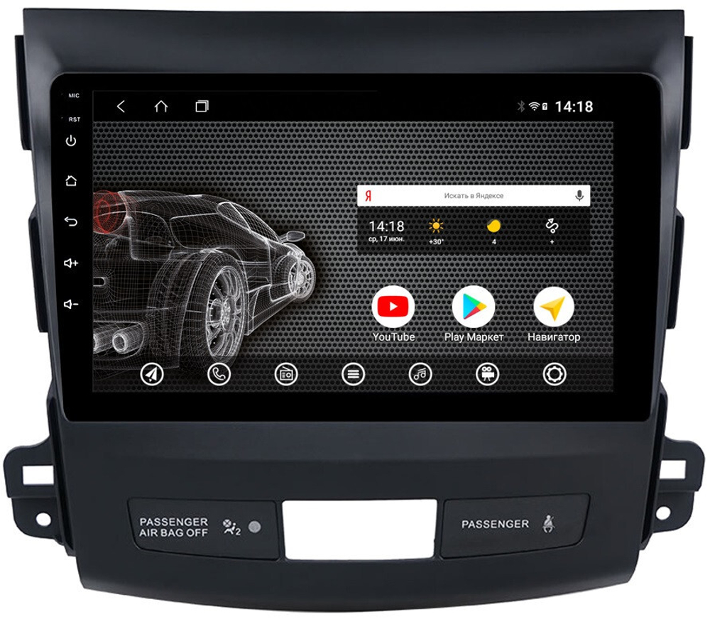 Магнитола для Mitsubishi Outlander XL, Peugeot 4007, Citroen C-Crosser - Vomi AK385R9-MTK Android 10, 8-ядер, 2Гб-32Гб