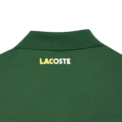 Мужское теннисное поло Lacoste Ultra-Dry Colourblock Tennis Polo Shirt - green/white