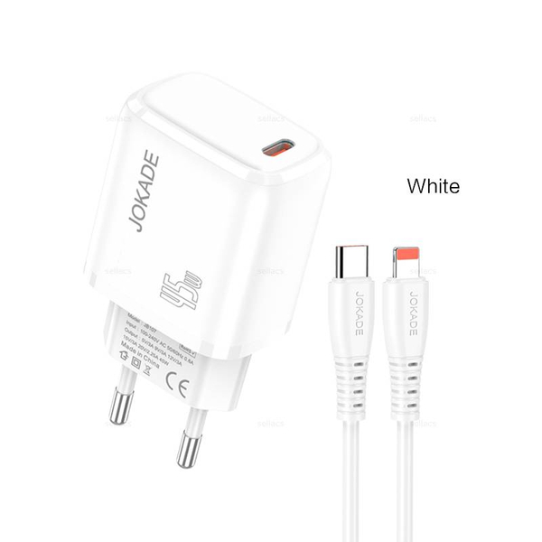 JOKADE JB0108, Зарядное устройство PD45W на устройства Lightning