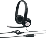 Компьютерная гарнитура Logitech Stereo Headset H390, черный