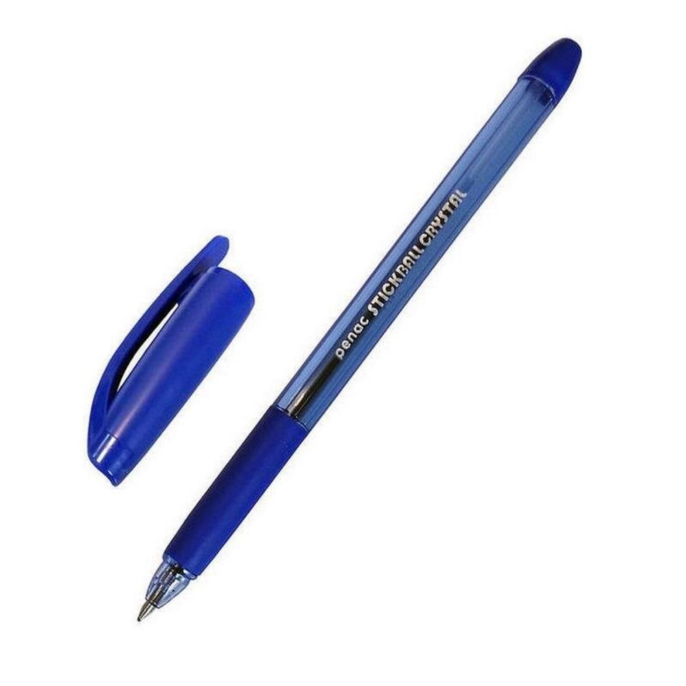 Ручка шариковая ПЕНАК 0,7 мм Стик Болл Кристал синяя