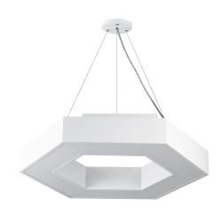 Светильник LED ЭРА Geometria SPO-123-W-40K-045 Hexagon 45Вт 4000К 2500Лм IP40 600*600*80 белый подвесной | Декоративные светильники Geometria