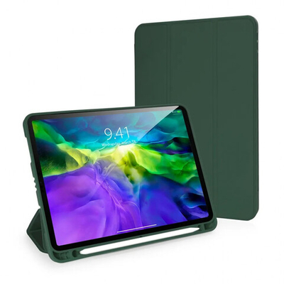 Чехол книжка Gurdini Milano для iPad 10.9"/iPad 11" с отсеком для стилуса (pen slot) (Сосновый лес)