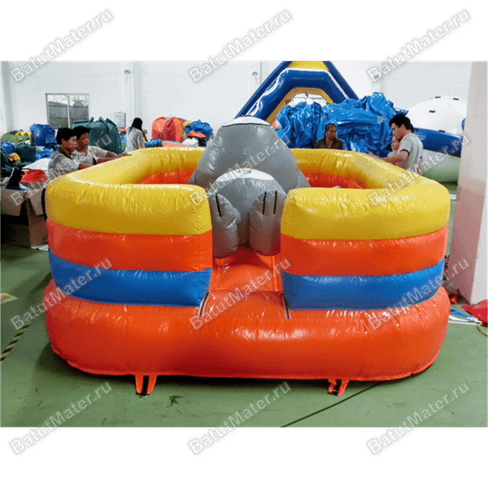 Коммерческий надувной батут "Кот на отдыхе"