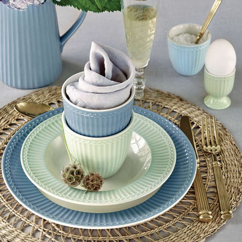 Тарелка глубокая Alice pale green, 21,5 см