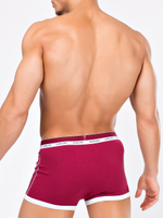 Яркие мужские боксеры с контрастным кантом (Размер: S) (Цвет: фиолетовый)