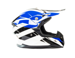 Шлем мото кроссовый HIZER 915 #8 (S) white/blue/black